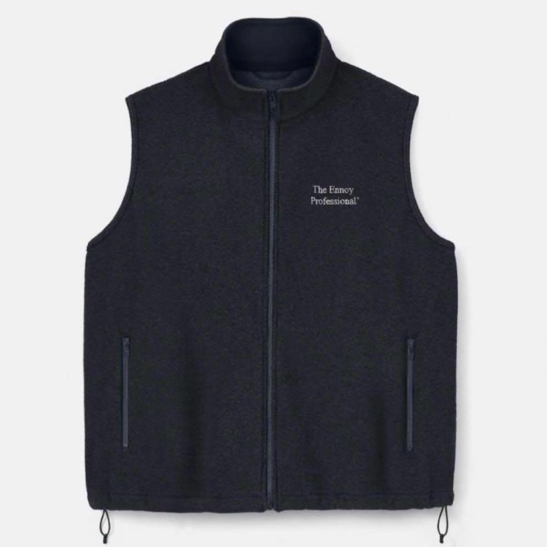 XL】ENNOY ブラックPROFESSIONAL FLEECE VEST - メルカリ
