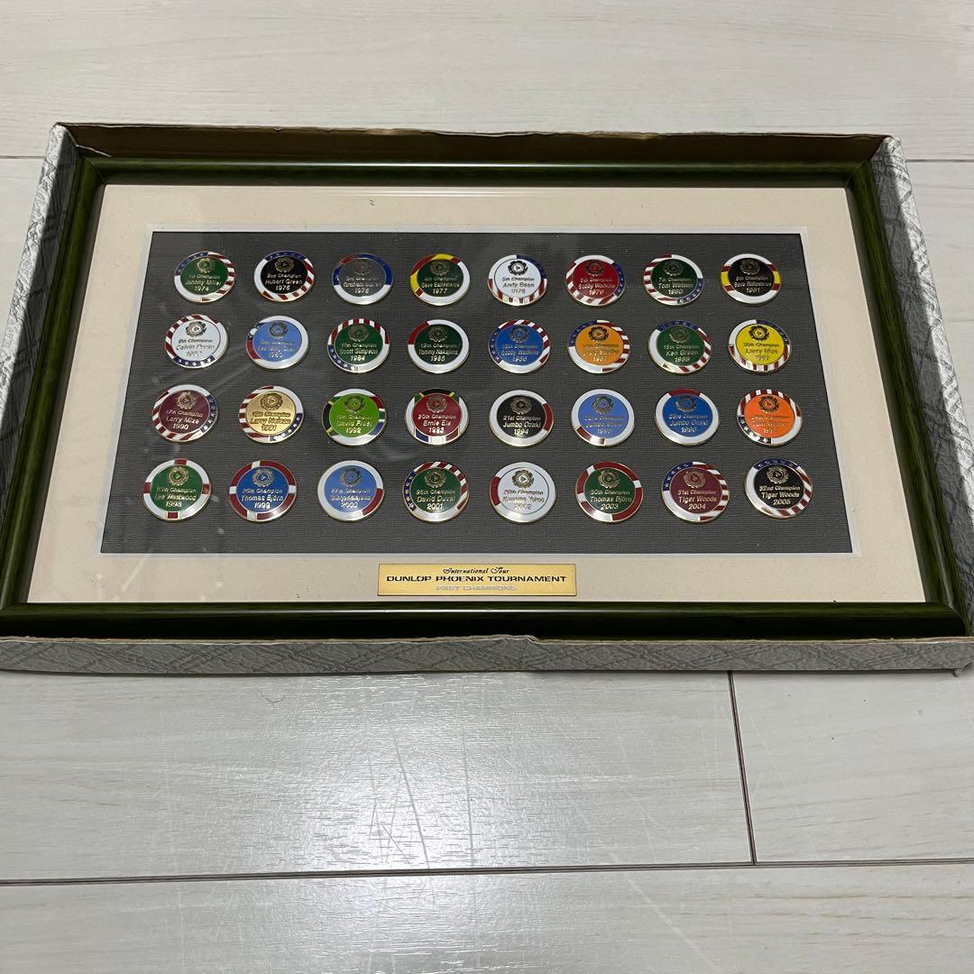 【超希少・未使用品】ダンロップフェニックストーナメント　歴代優勝者マーカーセット ダンロップフェニックストーナメント マグネット式クリップマーカー