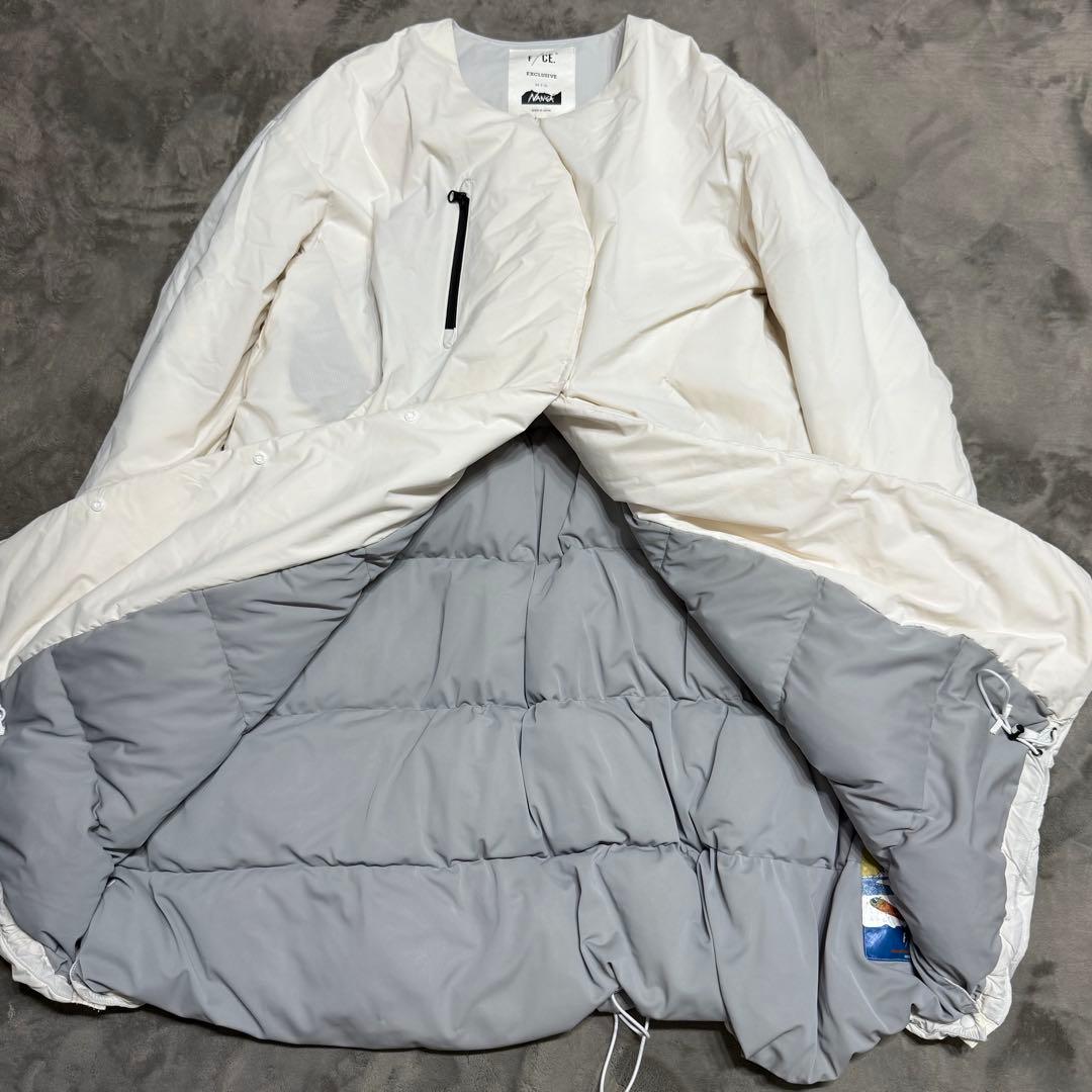 F/CE Nanga エフライト ダウンコート ユニセックス 白 カラーレス