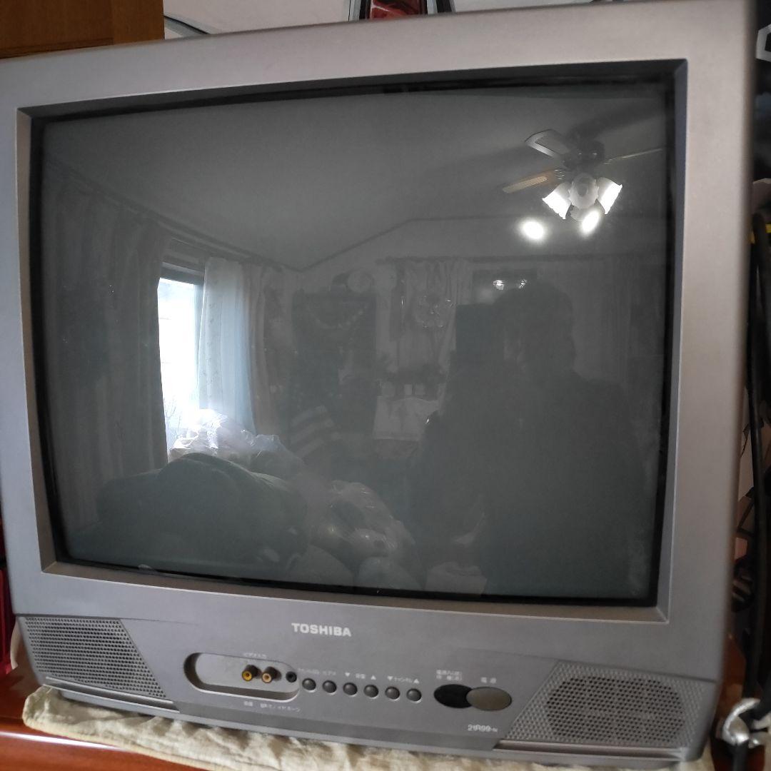 TOSHIBA ブラウン管テレビ シルバー - メルカリ