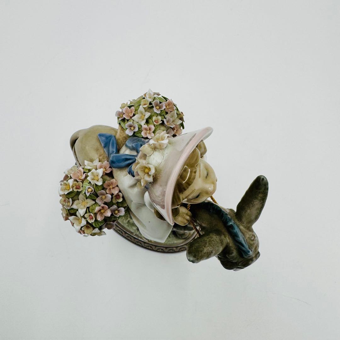 リアドロLladro フィギュリン 少女とロバ】置物 インテリア