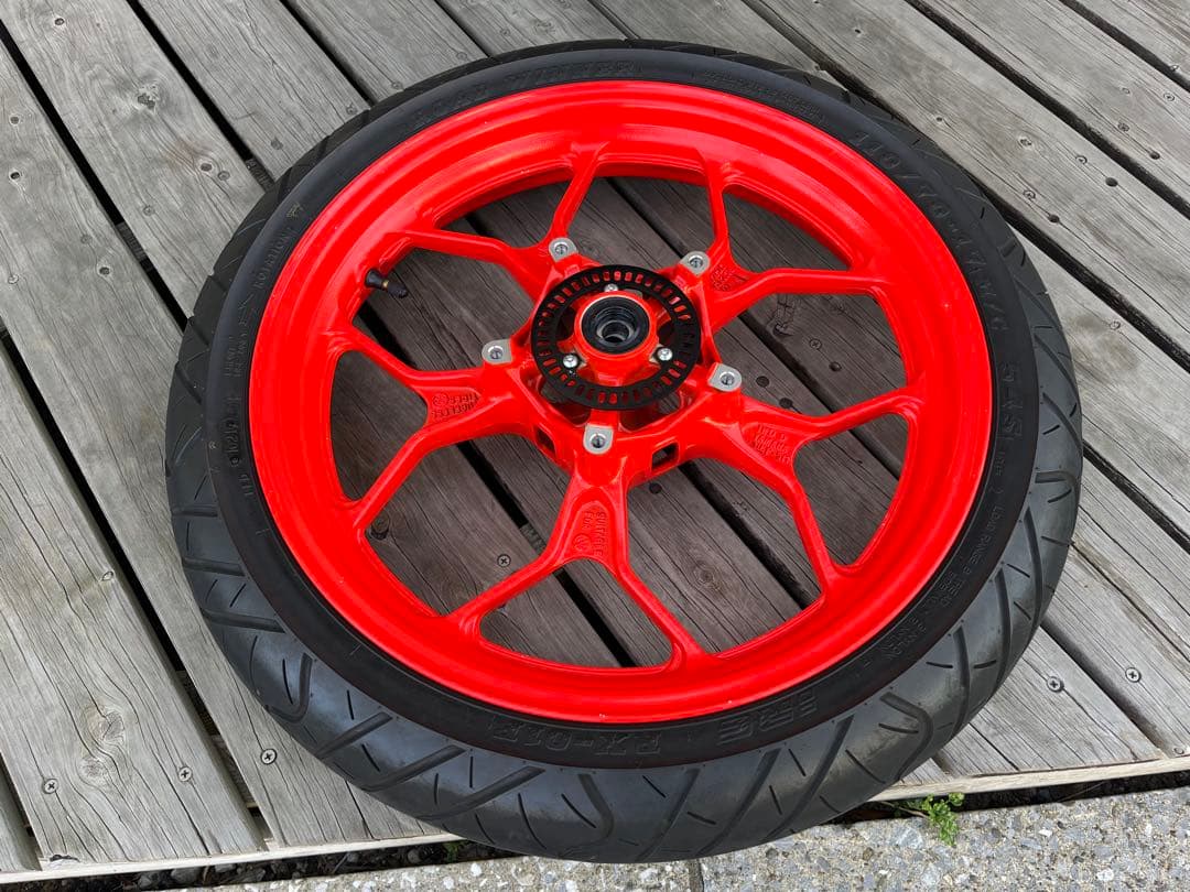 ヤマハ MT-25 RG43J 純正フロントホイール ABSローター付 MT-25 RG43J-005xxx の フロントホイール *1658453332 中古 : バイク