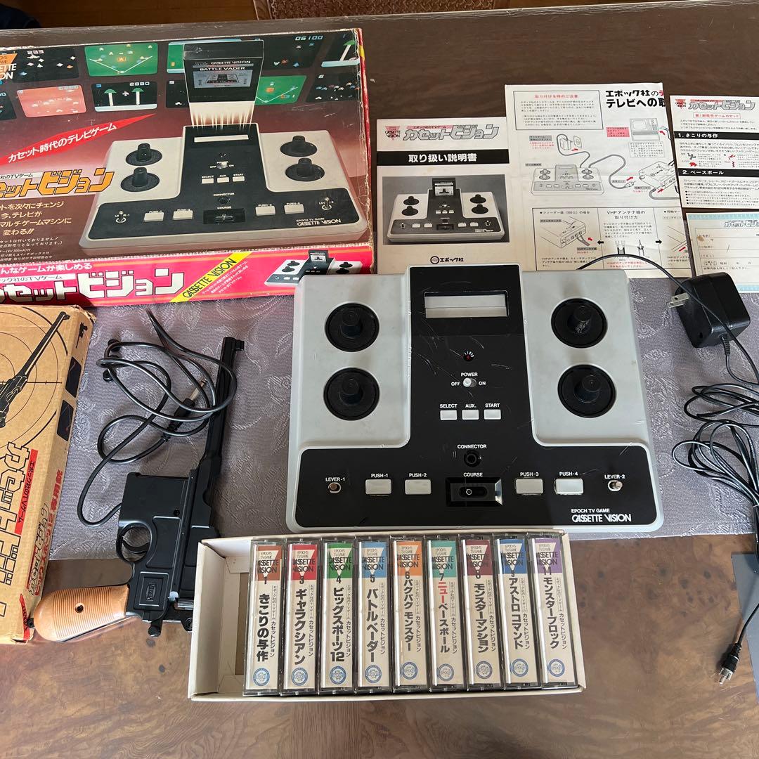 カセットビジョン本体　BIGSPORTS12専用銃　カセットセット Yahoo!オークション - 新品 カセットビジョン BIG SPORTS12 専用銃 ビ