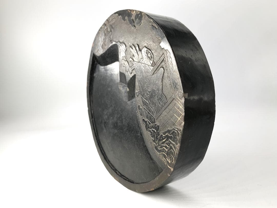 黒色澄泥硯 】 本阿弥光悦 作/土佐光起 下絵 伝世品 O1205E - メルカリ