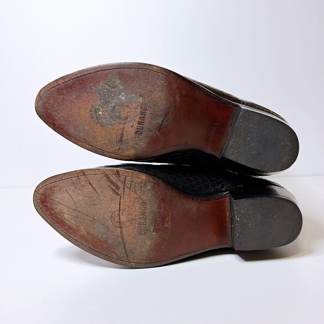 DURANGO　ウエスタンブーツ　黒　ヴィンテージ　27.5cm クロコ