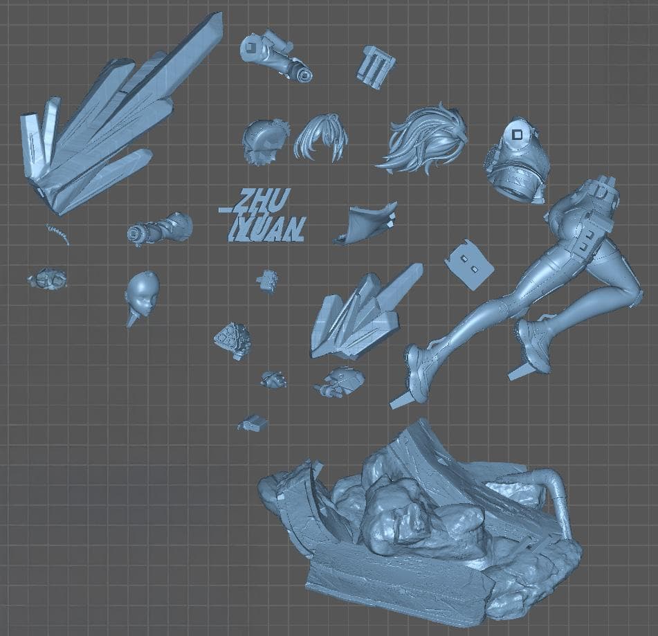 ガレージキット ゼンレスゾーンゼロ 朱鳶 シュエン / 未塗装未組立