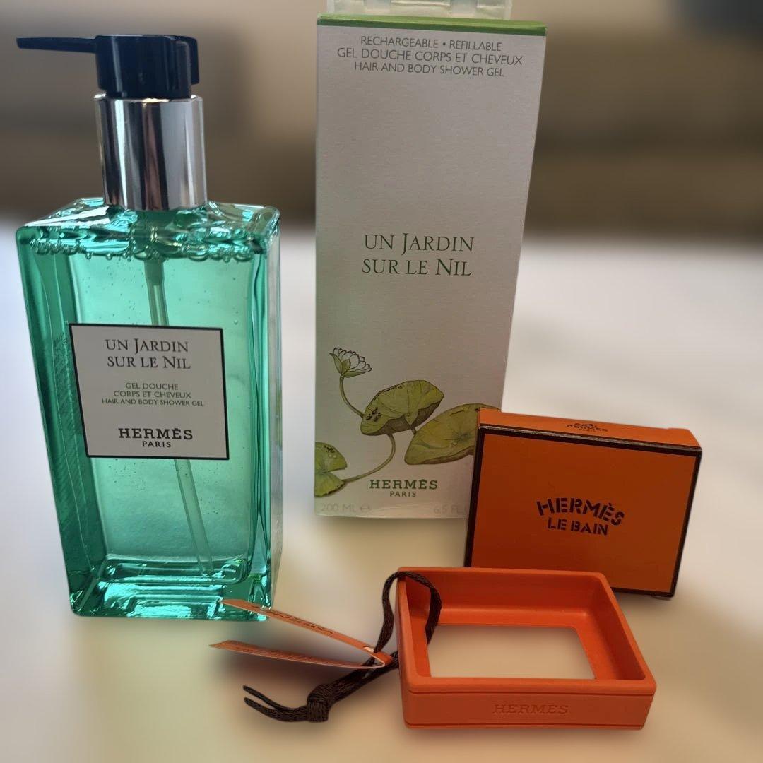 エルメス　ボディソープ　シャンプー　ナイルの庭　200mL ヘア＆ボディ シャワージェル 《ナイルの庭》 - 200 ml | Hermès