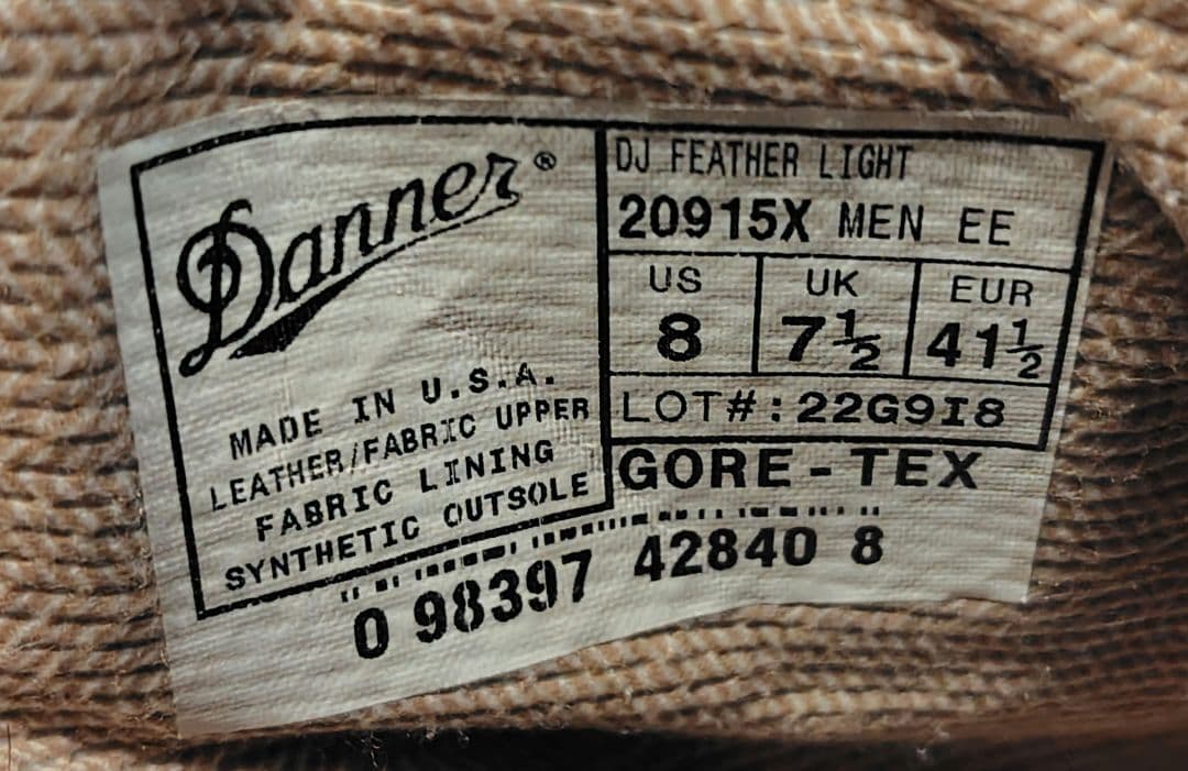 リペア済】Danner フェザーライト 20915X US8.0EE - メルカリ