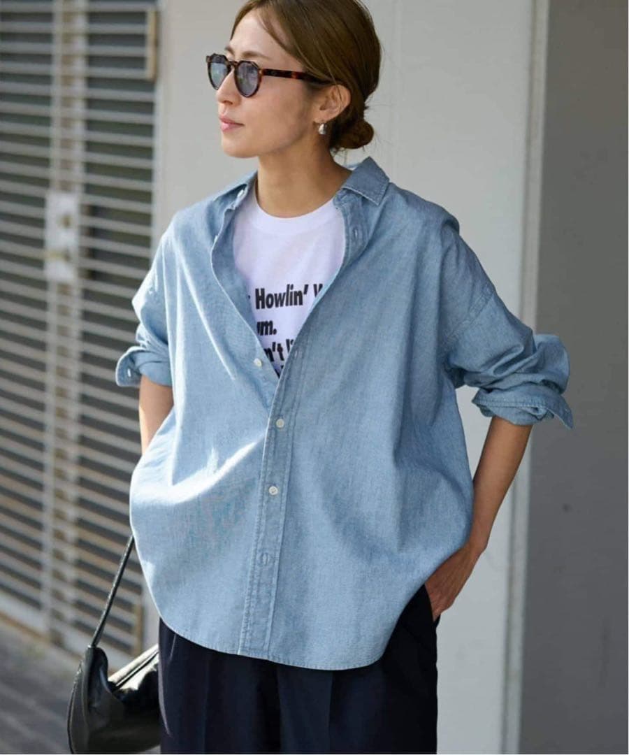 値下げ⭐︎フレームワーク FRAMeWORK ダンガリーシャツ デニムシャツ