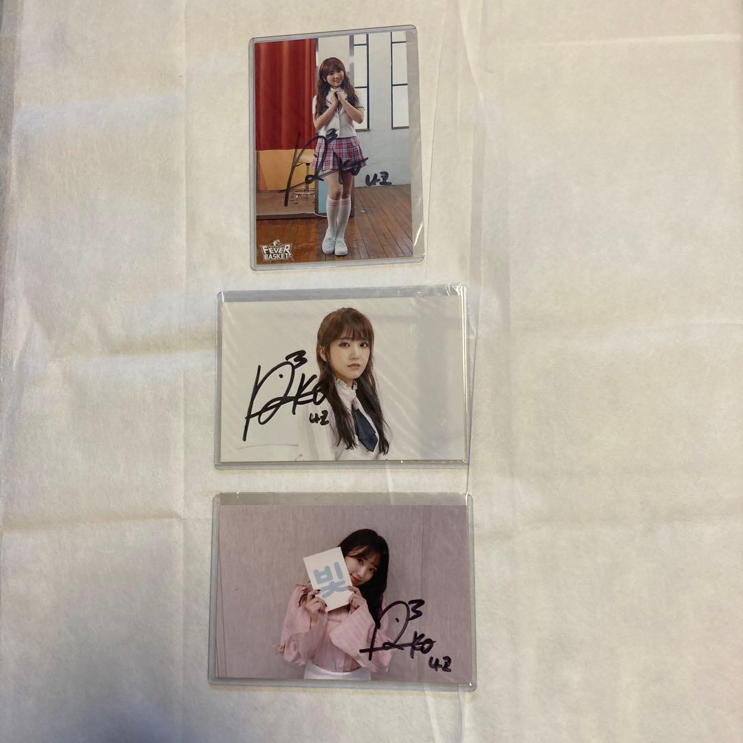 矢吹奈子直筆サイン入り写真 3枚 - メルカリ