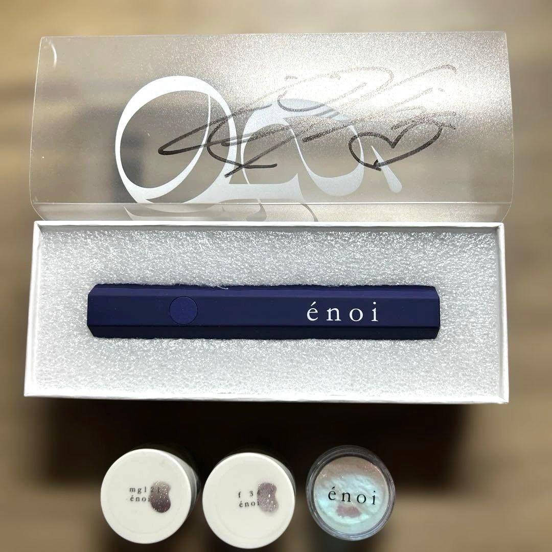 enoi ハンディライト ネイビー＆カラーネイル2個 ＆ウォーターパウダー énoi handy light