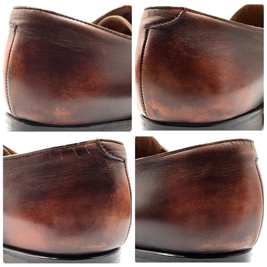 Crockett&Jones 26.5cm 8.5E Uチップ 外羽根 茶