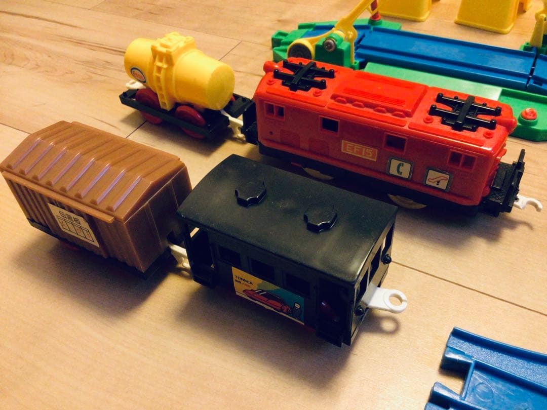 ◉1981年製◉トミー◉プラレール◉電気機関車立体交差セット他◉当時物