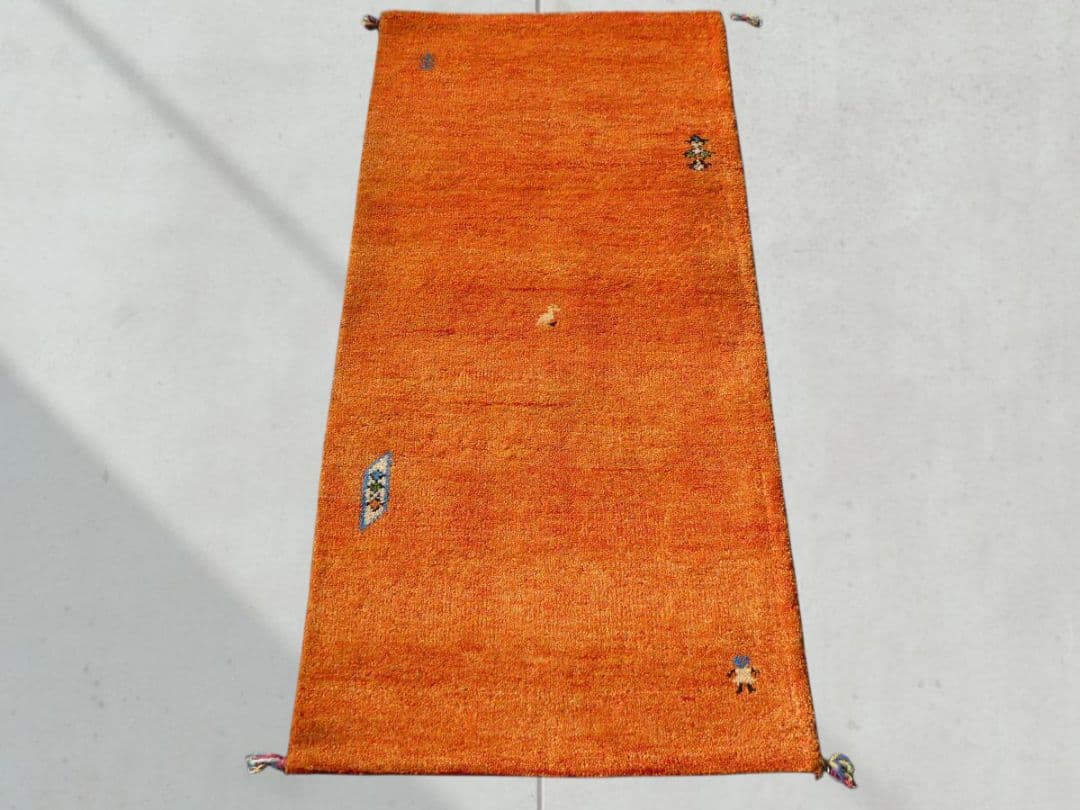 ●BLACKFRIDAY●　140×71cm　ギャッベ　ペルシャ絨毯　手織り ギャッベ（ギャベ）専門店 インプレッションオブギャッベ / ペルシャ