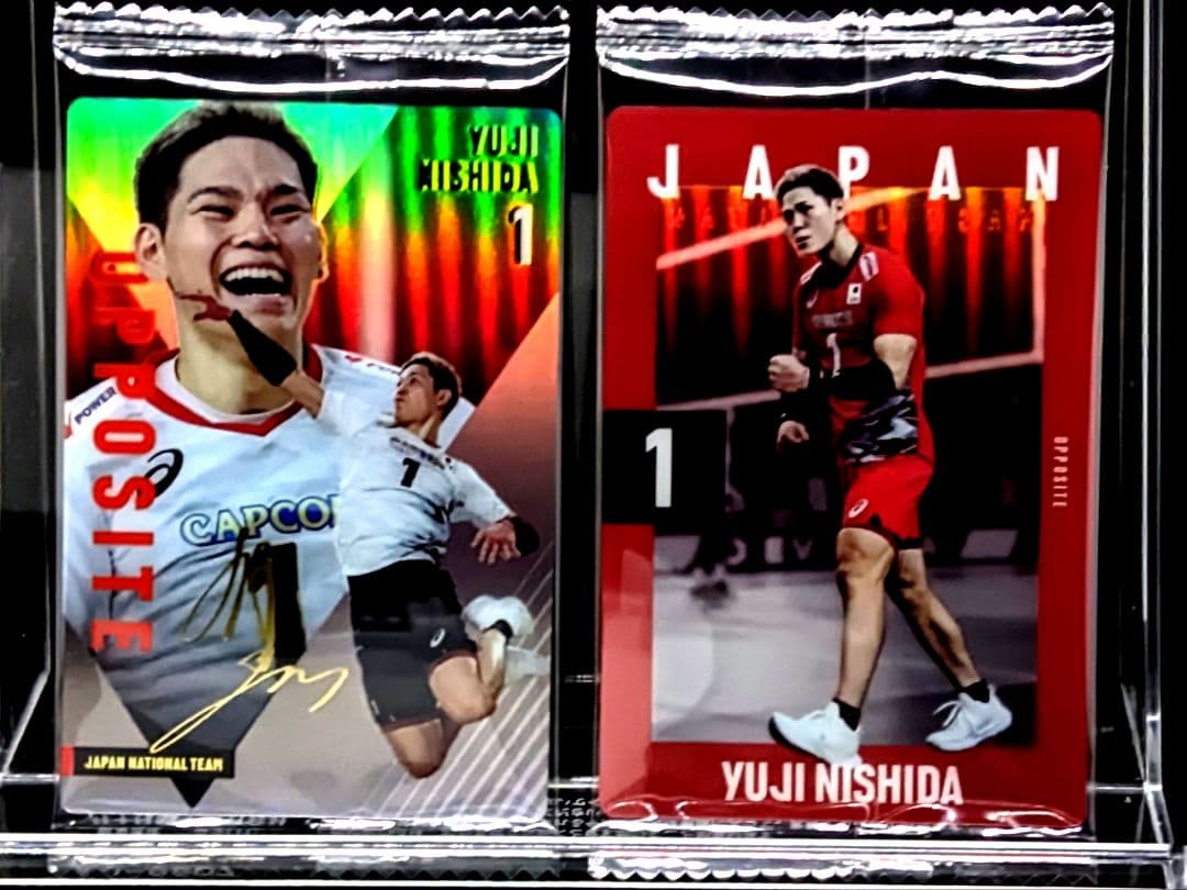 西田有志 金サインカードセット バレーボール男子日本代表ウエハース