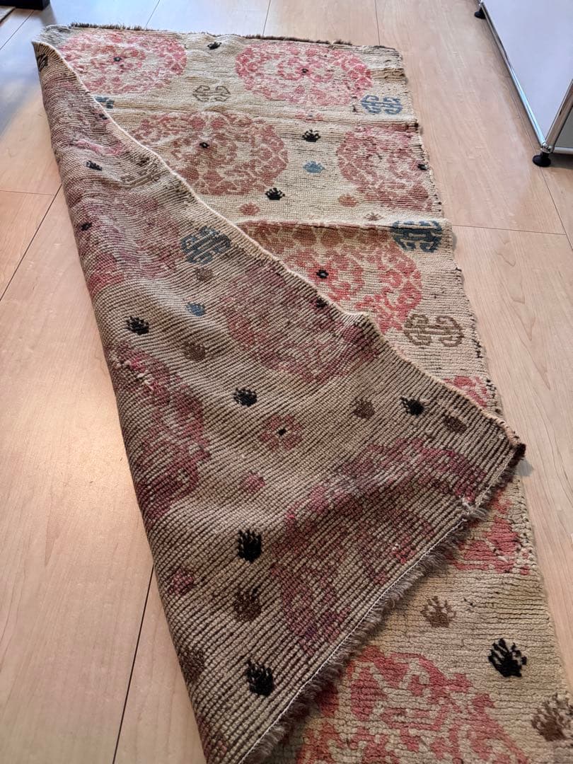 モロッコ ビンテージ ラグ 幾何学模様 モロッカン ラグ モロッコ モロッカン モロッカン柄 ウィルトン織 ベニオワレン