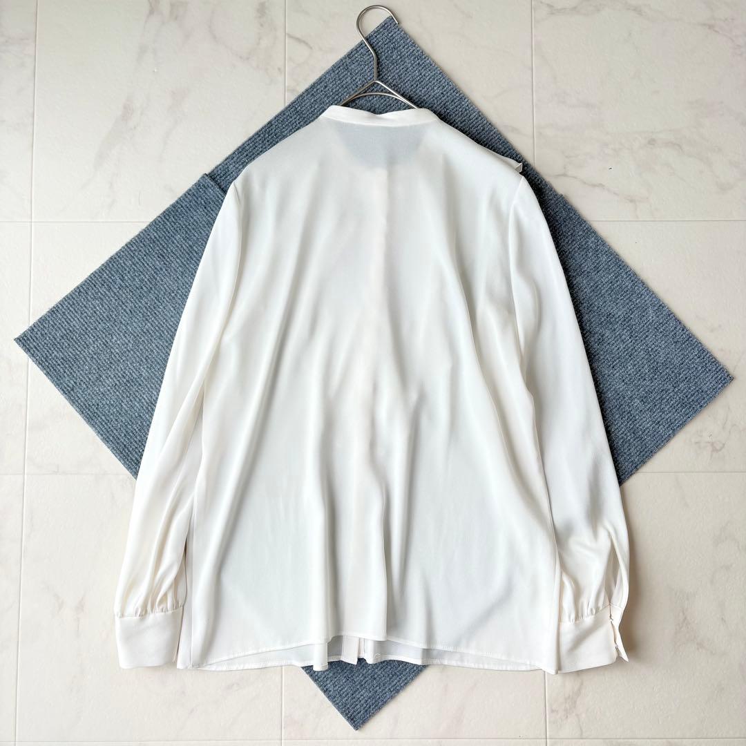美品✨《アナイ》サテンアムンゼン フリルブラウス 36