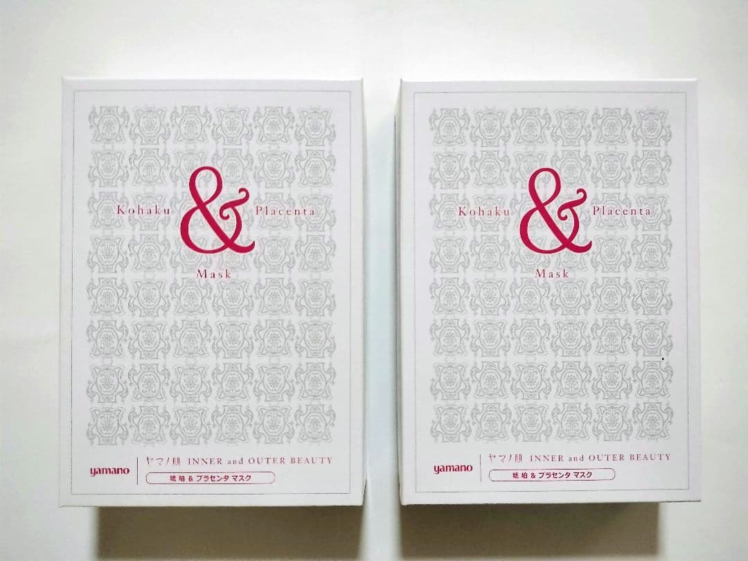 ヤマノ肌 琥珀＆プラセンタ マスク 8枚入り 2箱