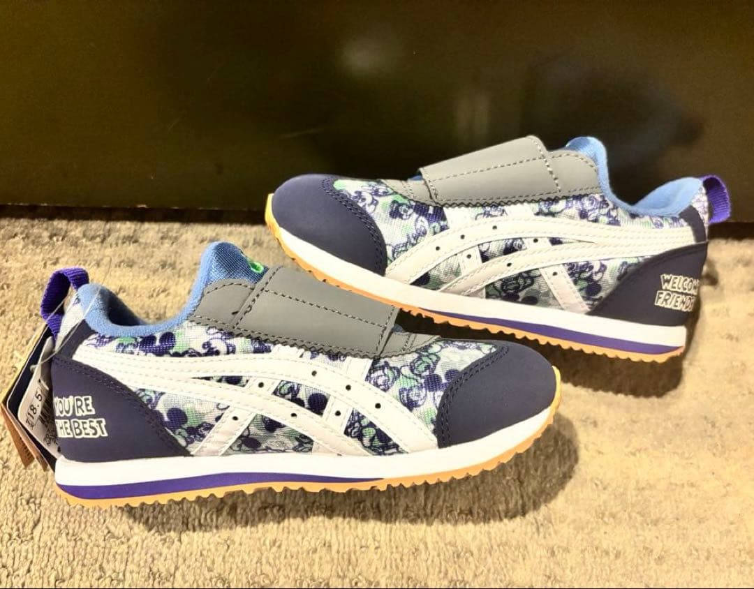 アシックス スクスク 18.5センチ ディズニー 未使用 靴 ミッキー