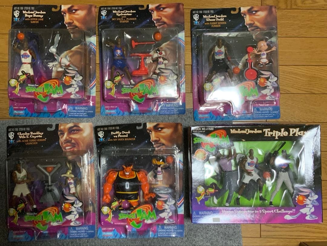 【未開封】スペースジャム フィギュア / マイケル ジョーダン 6点セット スペースジャム マイケル・ジョーダン バックス・バニー アクション
