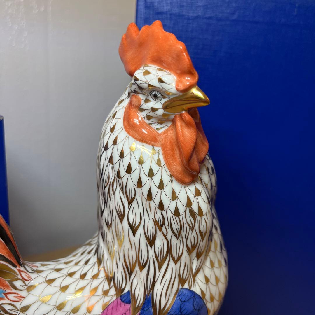 ☆お値下げ終了間近☆【レア】【絶版作品】【特大】ヘレンド ニワトリ