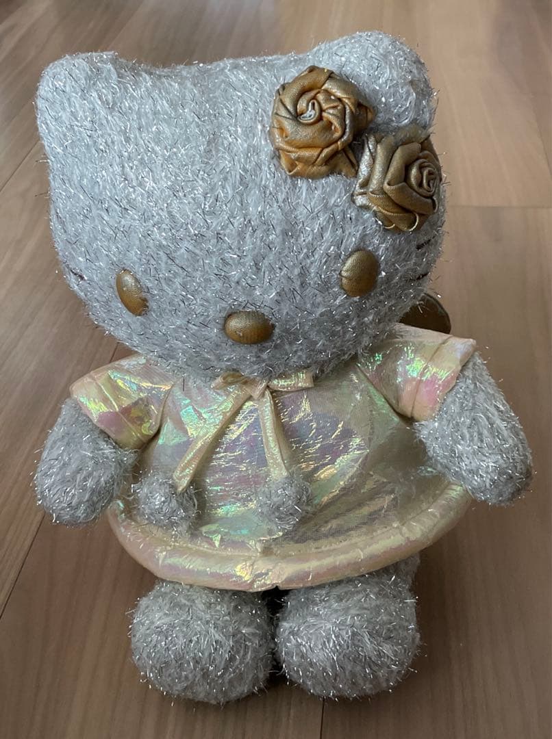 サンリオ ハローキティ シルバー エンジェル ぬいぐるみ 2001年製 レア