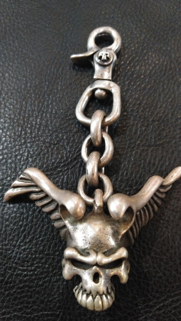 こ*ば様 THIRTEENDESIGNS ウイングスカルキーチェーン142g 9 こ*ば様 THIRTEENDESIGNS ウイングスカルキーチェーン142g 9 - メルカリ