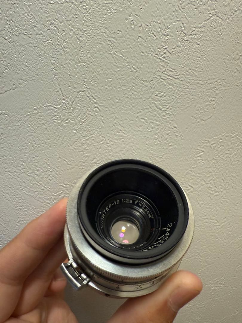 JUPITER-12 35mm F2.8シルバー レンズ　ロシア製　フィルター付 LZOS JUPITER-12 35mm f2.8 ルトカリノ光学硝子工場 ジュピター12