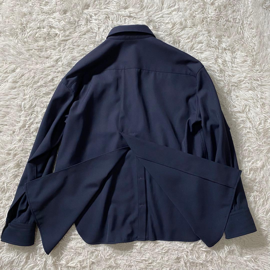 極美品】カオス 長袖シャツ オーバーサイズ リネン混 バックスリット