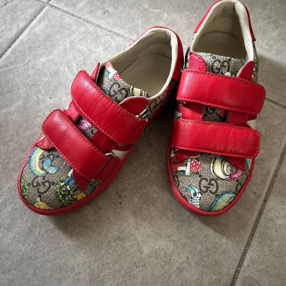 GUCCI キッズスニーカー　ヒグチユウコ GUCCI（グッチ） 未使用 ヒグチユウココラボ キャット 猫 ローカット