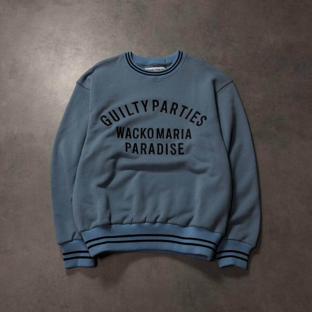 GQ3556◇WACKO MARIA : 25ss MIDDLE WEIGHT WACKO MARIA / MIDDLE WEIGHT CREW NECK SWEAT SHIRT 25SS-WMC-SS27
