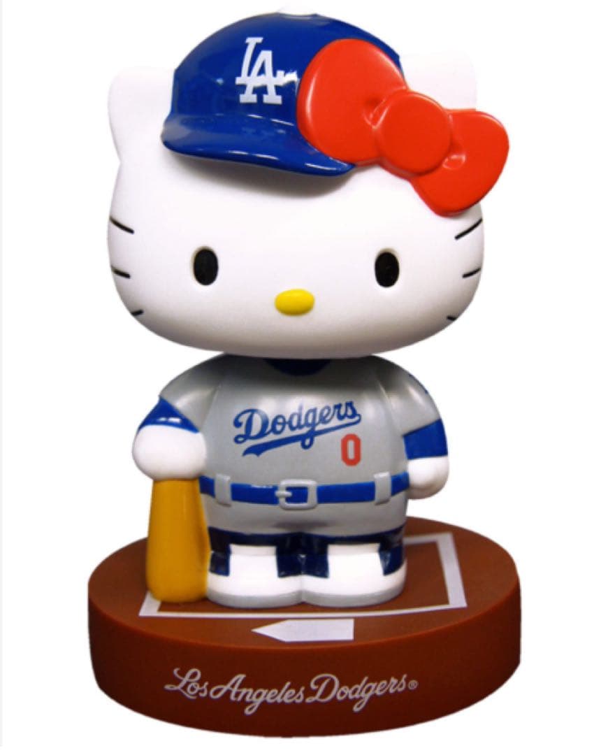 ハローキティ 大谷翔平 所属 2014年 ドジャース 球場配布 首振り人形