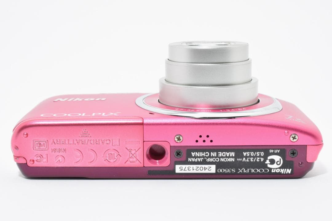 □ 美品 □ ニコン Nikon COOLPIX S3500 ストロベリーピンク - メルカリ