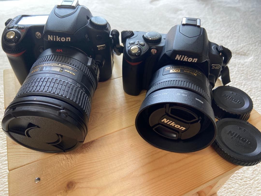 Nikon デジタル一眼レフ D40(ジャンク品)&D80 2台セット ニコン