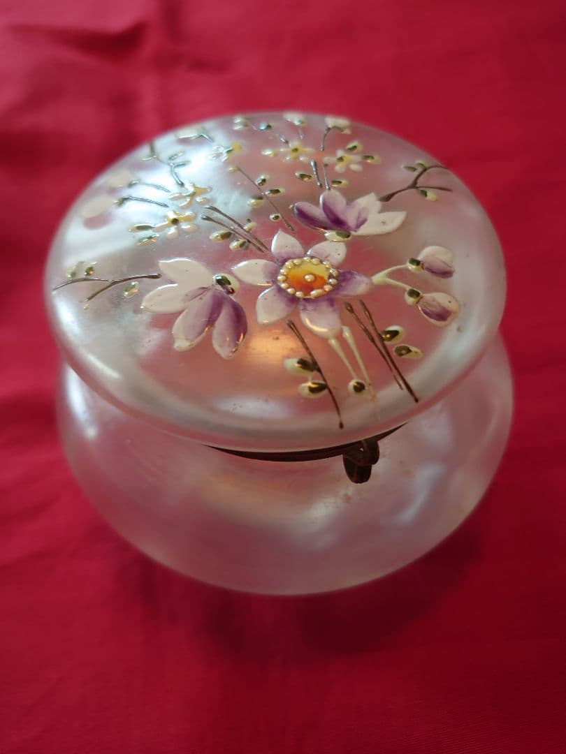 フランス1900s'ボンボニエール エナメルハンドペイント(花絵) フランス1900s'ボンボニエール エナメルハンドペイント(花絵) - メルカリ