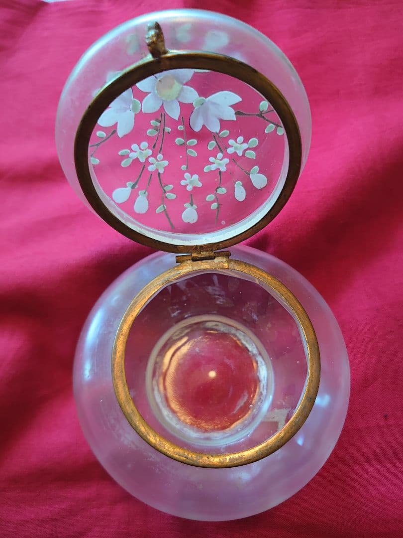 フランス1900s'ボンボニエール エナメルハンドペイント(花絵) - メルカリ