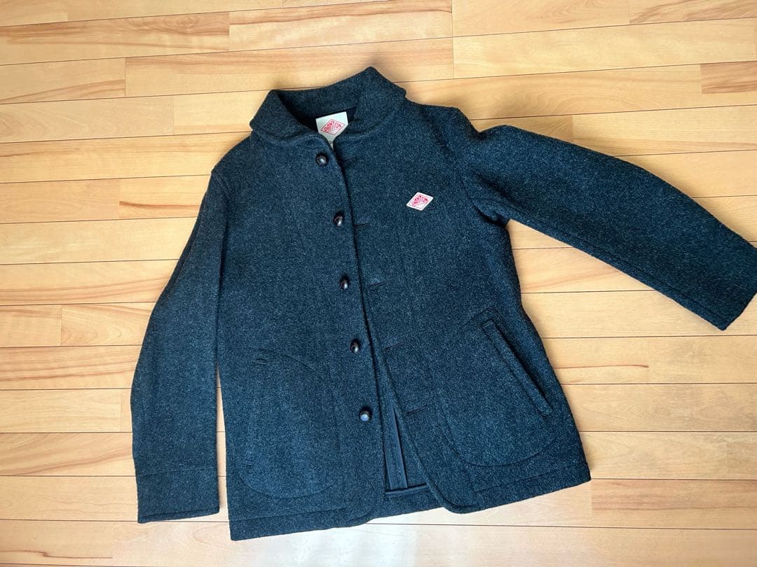 美品】DANTON ダントン ウールモッサ コート チャコールグレー40