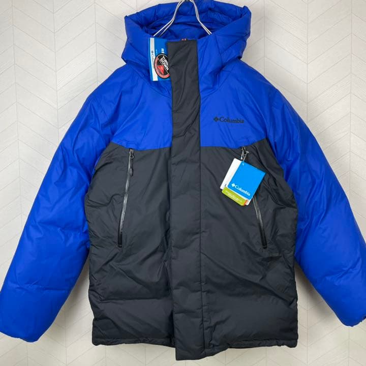 新品 コロンビア ビックリブ マウンテンダウンジャケット バイカラー