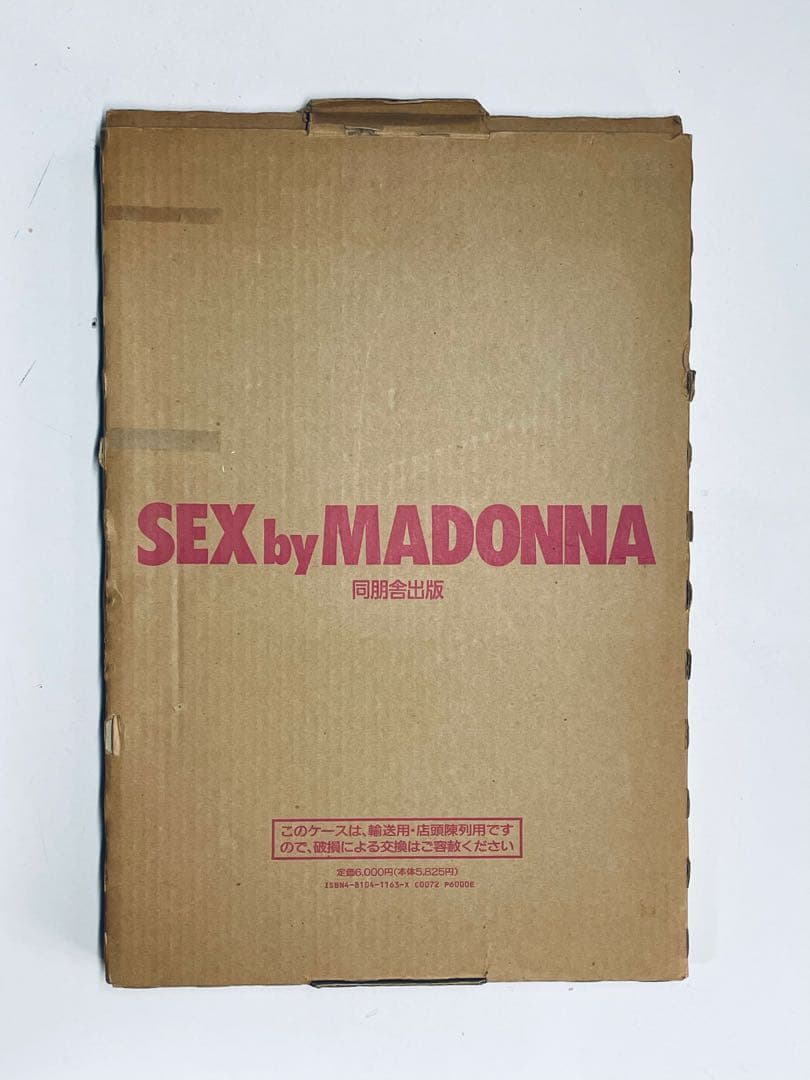 SEX by MADONNA アートブック　日本版 Sex by Madonna Photo Book 1992 With Box and CD Used From Japan In