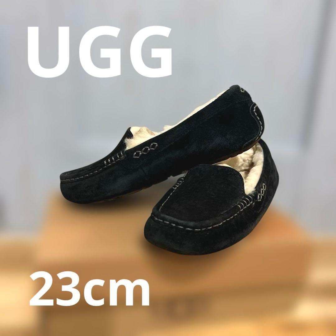 UGG/モカシン/ローファー/23cm/ブラック - メルカリ