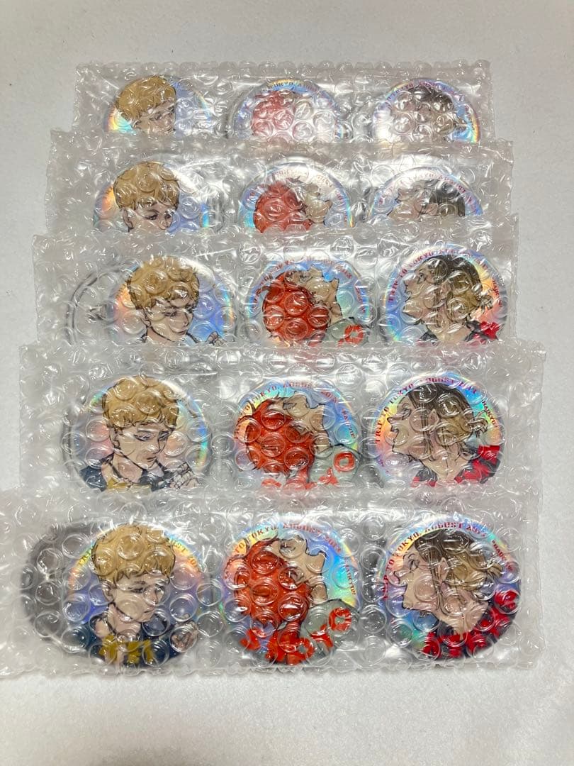 ジャンプGIGA 限定誌上通販 ハイキュー!! 缶バッジ6種 × 5セット ハイキュー!!」の描き下ろしイラストを使用した「メタリック缶バッジ6