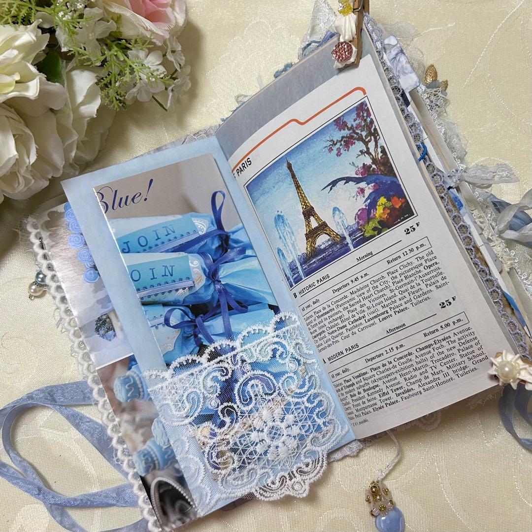 薔薇とレースのジャンクジャーナル・雑記帳 Blue Wedding - メルカリ