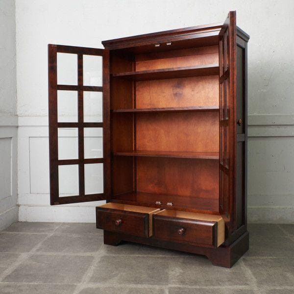 リキまる様専用84955☆北海道民芸家具 #113 本棚 飾り棚 食器棚 樺