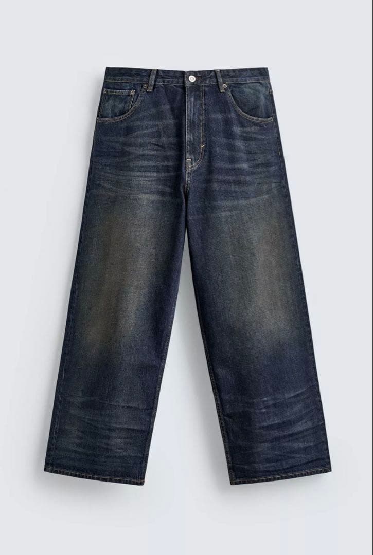 完売】ZARA Acneザラ アクネヴィンテージ加工バギーフィットジーンズ38