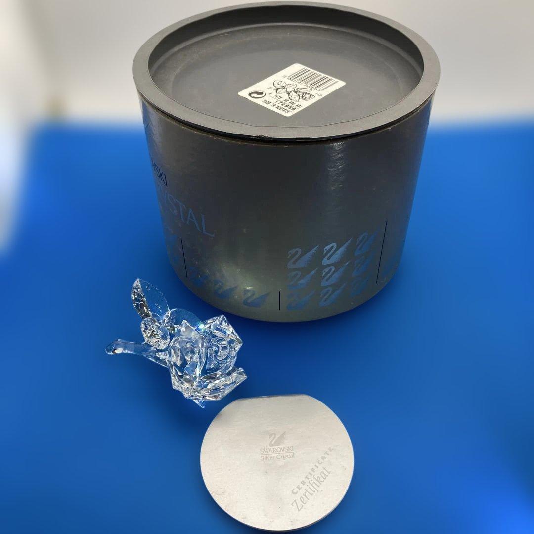 SWAROVSKI スワロフスキー クリスタルローズ 証明書付き 薔薇(384)