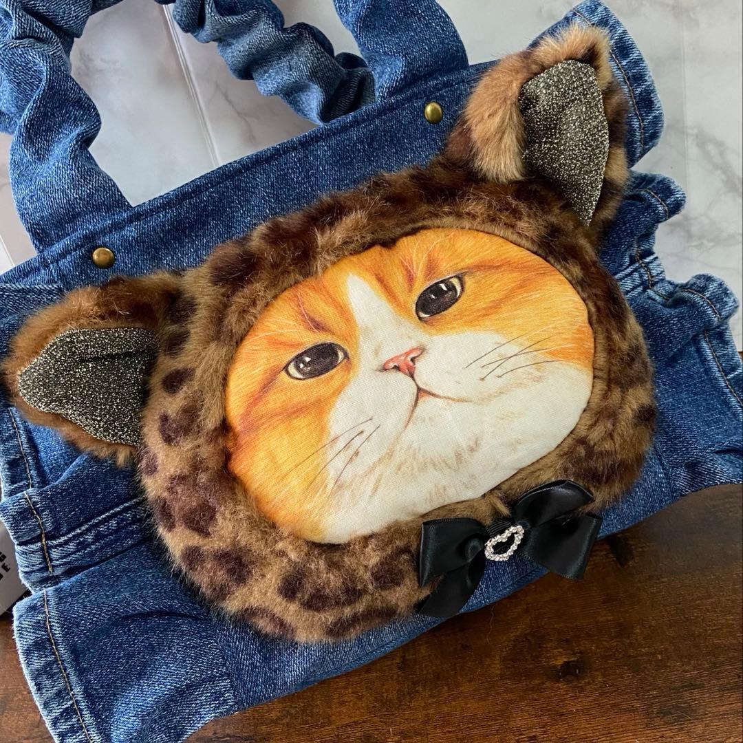 コヤンイサムチョン♡デニムリメイク【フリルバッグ】ハンドメイド