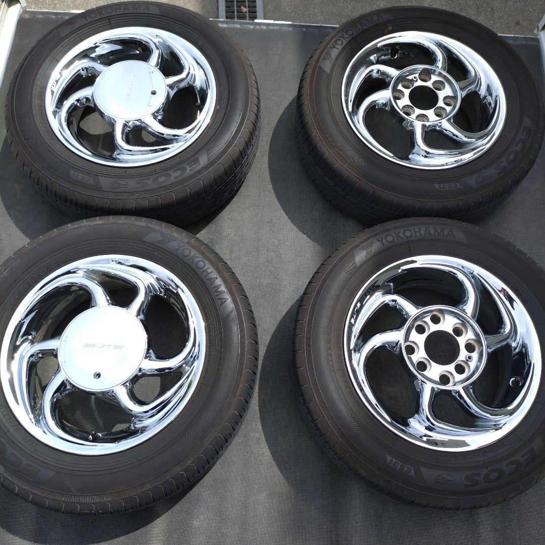 送料込み。美品メッキホール、エリートスコーピオン13インチタイヤ付き