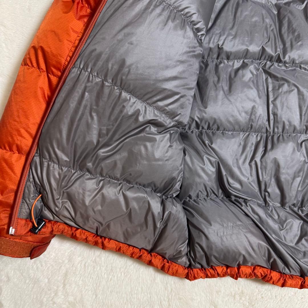 美品モンベル800FP GOREパーマフロストダウンパーカXL オレンジ - メルカリ