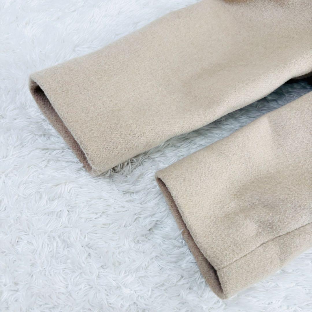 640 休日と詩 マーブルショートコート ベージュ 2024AW - メルカリ