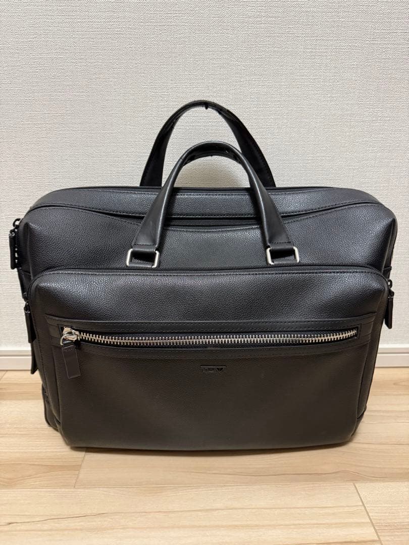 TUMI ビジネスバッグ ブラック レザー【定価10万円超】 - メルカリ